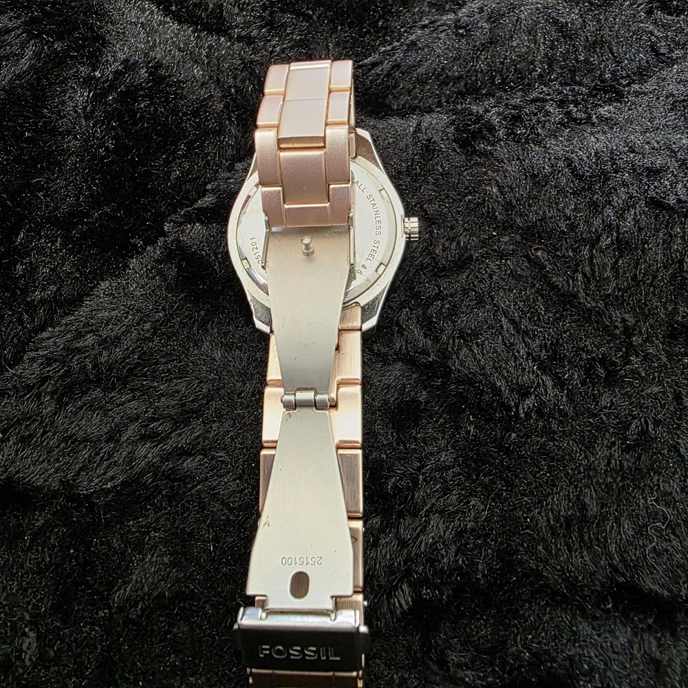Fossil ES3037 Stella Chronograph Stella Blush Stainless Steel Bracelet Watch 37m - Picture 10 of 12